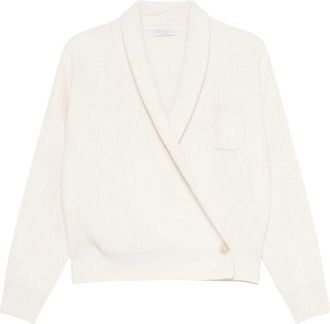 Brunello Cucinelli Dames, Truien, Wit, Maat: 2XS Kasjmier