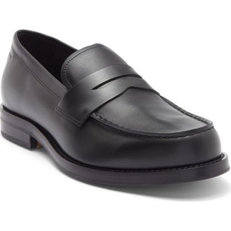 BOSS Letic Penny Loafer in Black at Nordstrom Rack, Size 10.5Us / 9.5Uk