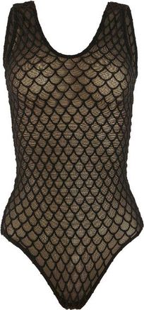 Wolford Velvet Net Illusion Str. Body