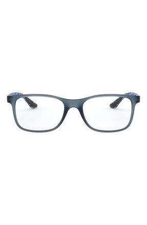 Ray-Ban 55mm Square Optical Glasses in Matte Blue at Nordstrom