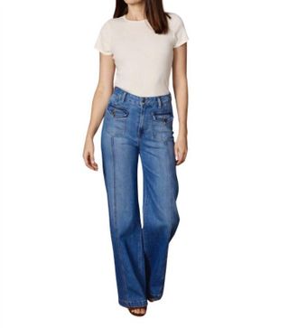 Edwin Manhattan Wide Leg Jean In Bennet
