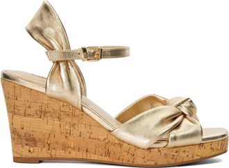 Dune London Dune Ladies KAINO Leather Cork Wedge Size UK 6 Wedge Heel Wedges