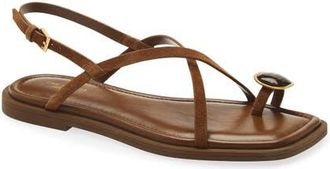 Rag & Bone Remi Slingback Sandal in Umber Suede at Nordstrom, Size 10.5Us