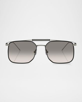 Brunello Cucinelli Men & apos;s BC2005ST Square Sunglasses