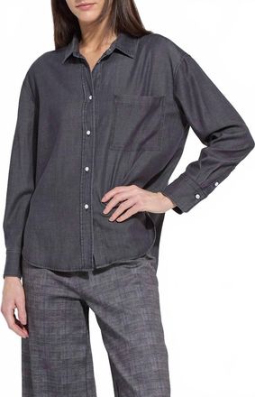 Lyss&eacute; Lunette St Chambray Shirt In Washed Black