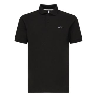 Sun 68 Polo Shirts, male, Black, Size: 3XL Black Polo T-shirts and Polos