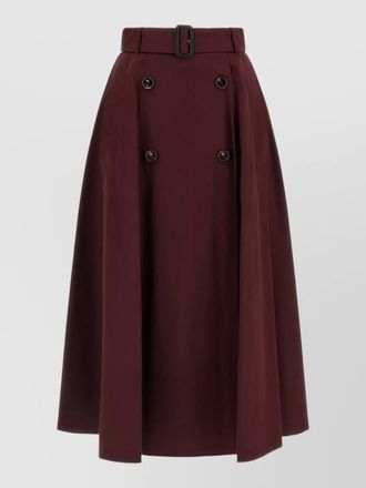 Burberry cotton gabardine full skirt