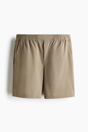 H&M Four-way Stretch Regular Fit Shorts in Khaki Green at Nordstrom, Size X-Small