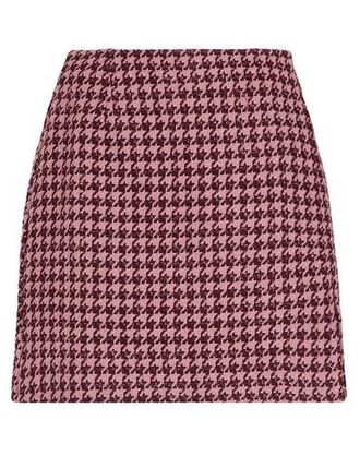 8 by YOOX PIED-DE-POULE MINI SKIRT