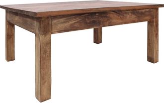 vidaXL Mesa De Centro Madera Maciza De Caoba 96x73x45 Cm Vidaxl