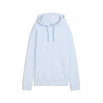 Puma Felpa con cappuccio con logo piccolo Essentials dal taglio morbido da donna, Abbigliamento, Blu, XL