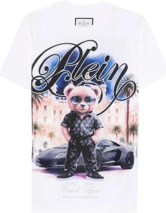 Philipp Plein Hombre, Camisetas, Blanco, Talla: M
