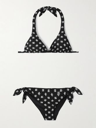 Dolce & Gabbana Bikini Con Logo - Nero
