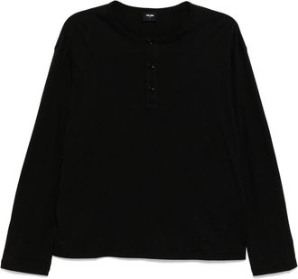 Team Wang Choices henley T-shirt - Black