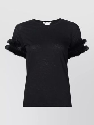 Comme Des Gar&ccedil;ons linen cotton blend t shirt round neck