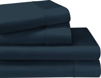 Superior 1200-Thread Count Breathable Egyptian Cotton Luxurious Solid Deep Pocket Sheet Set