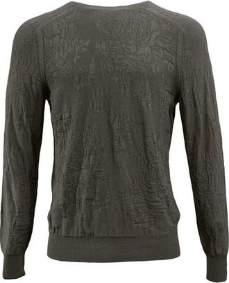 Lords of Harlech Cole Fully Fashioned Merino Wool Crewneck Sweater in Sage at Nordstrom, Size Xx-Large