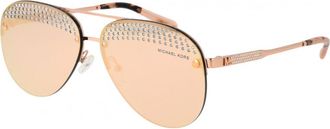 Michael Kors Womens 0MK1135B 5911084Z 59 11084Z Sunglasses - Rose Gold - One Size