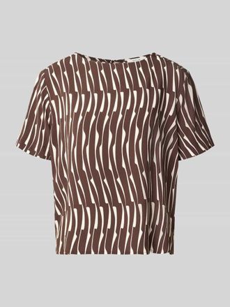 OPUS Regular Fit Bluse aus Viskose Modell Ferona bamboo in Dunkelbraun, Gr&ouml;&szlig;e 40