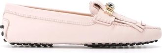 Tod's Gommini fringed loafers - Roze