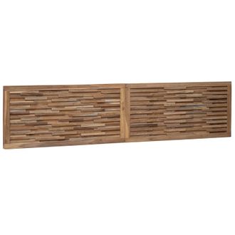 vidaXL Cabecero De Cama Natural Madera De Teca Maciza Vidaxl