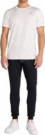 Redvanly Minna Athletic Crew Tee In Bright White