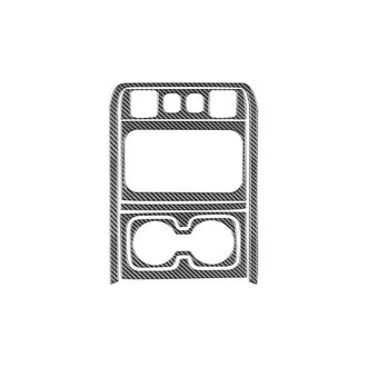 OEM Accesorios De Fibra De Carbono Para Chevy Silverado Sierra 1500 2014-2018: Panel De Almacenamiento De La Consola Central, Cubierta Del Portavasos