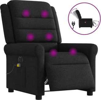 vidaXL Vidaxl - Sill&oacute;n Reclinable De Masaje El&eacute;ctrico Tela Negro