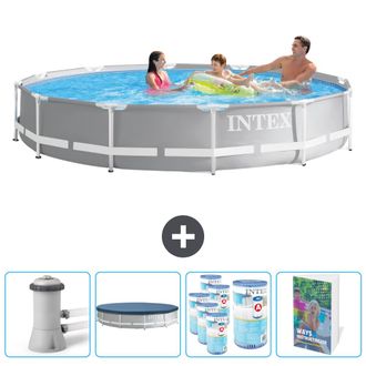 Intex Piscina Prism Frame Redonda - 366x76 Cm - 7-piezas Scb127