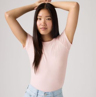 Levi's Hayes Tee - Womens - XS - Pink / Crystal Pink