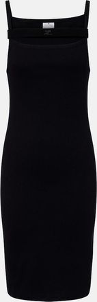 Courr&egrave;ges Courr&egrave;ges Ribbed-knit cotton jersey midi dress