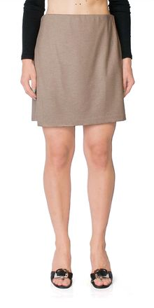 Vince Asymmetric Paneled Skirt In Birch