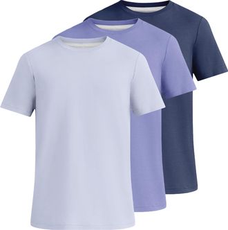 Generic Mens Crewneck T-Shirts Casual Short Sleeve Undershirt 3 Pack (UK, Alpha, 3XL, Regular, Regular, 5)