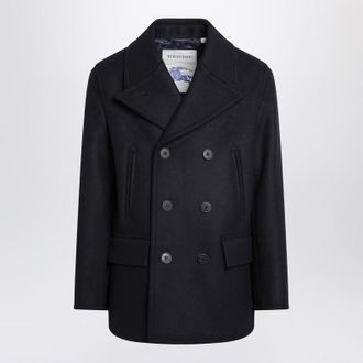 Burberry Navy Double-Breasted Coat