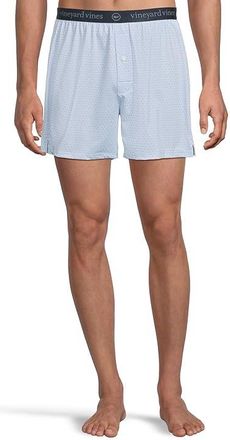 Vineyard Vines Sankaty Boxers Mens Underwear Whale Dot/White : 2XL, Polyester/Spandex