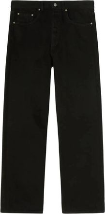 Palm Angels Loose Fit Logo Jeans - Heren - Regular Fit Jeans - Zwart - W34 - Katoen - Jeans