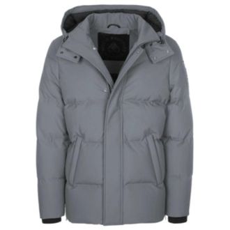 Moose Knuckles Heren effen kleur jas - Heren - Jassen - Grijs - Maat: 2XL