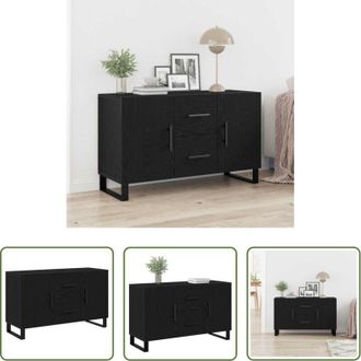 vidaXL Credenza moderna - Credenza Rovere Nero 100 x 36 x 60 cm Legno multistrato