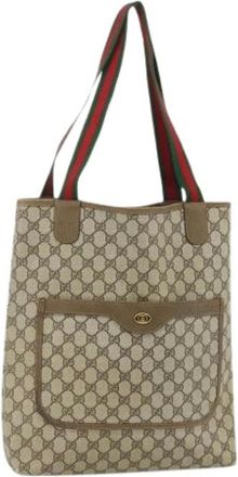 Gucci Pre-owned Tote Bags, female, Beige, Size: ONE SIZE Pre-owned Vintage Tote Bag