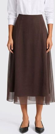 Brunello Cucinelli Gonna Circle midi Brunello Cucinelli in seta