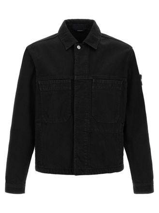 Stone Island Black Shirt Collar Jacket