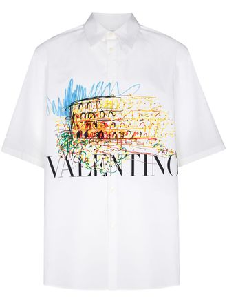 Valentino Garavani Overhemd met print - Wit