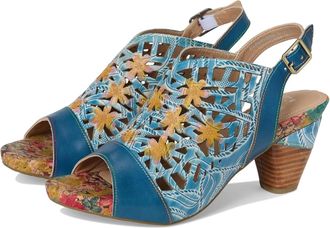 L'Artiste by Spring Step Womens LArtiste by Spring Step Eclipsing Sandals Blue Slingback ZOGG1996