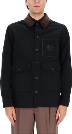 Etro Gewatteerd Puffer Gilet - Heren - Zomerjassen - Groen - L - Leer - Jassen