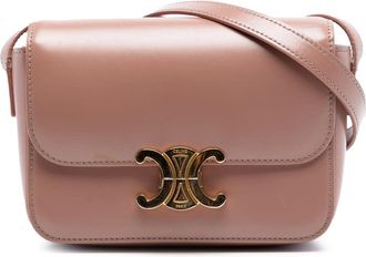 Celine Pre-owned Celine Teen Shiny Calfskin Triomphe Crossbody Ladies M8W57EF9642SUYR1