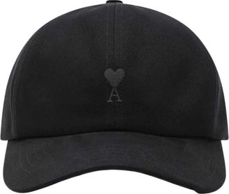 Ami Cappellino De Coeur Ricamato - - Accessories - unisex - Nero - ONE SIZE