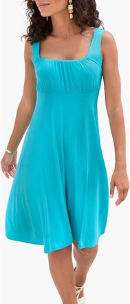 Lascana Womens Flare Tank Dress in Turquoise at Nordstrom, Size 10