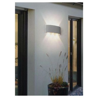 Trade Shop Trade Shop Traesio - Trade Shop - Applique 16w Up&down Lampada Muro Grigio Esterno Ip65 Luce 4000k 3000k 6500k Es68