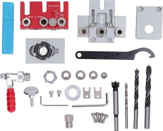OEM Kit Localizador De Agujeros Para Taladro Con Plantilla Para Espigas - Juego De Herramientas Oy De Aluminio De Primera Calidad Para Proyectos De Carpin