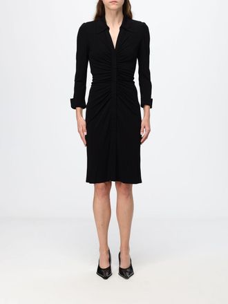 Diane Von F&uuml;rstenberg Miniabito chemisier in viscosa con design arricciato e slim fit